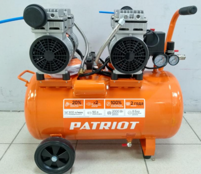 Компрессор безмасляный patriot WO 50-300
